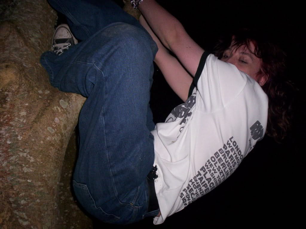 Climbing a tree, example of fun